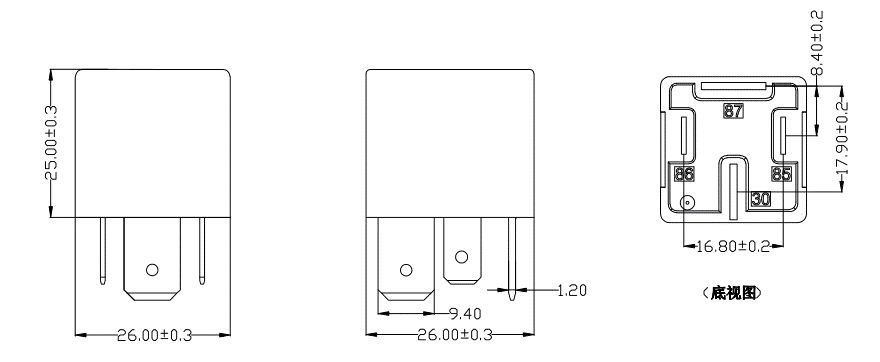 EXTERNAL DIMENSIONS